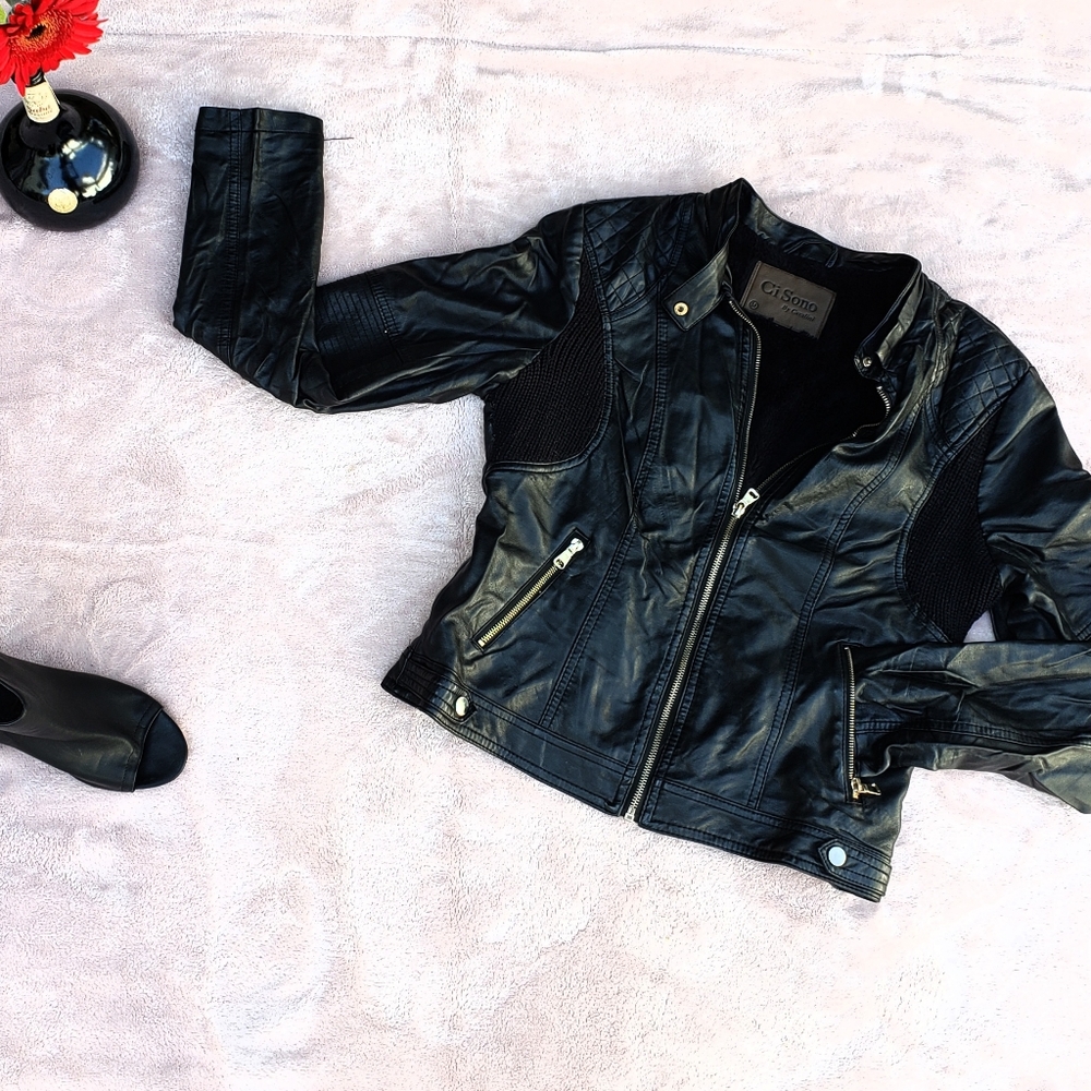 CI Sono faux leather jacket